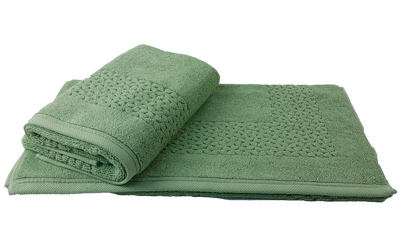 Hardwick Jacquard Turkish Cotton Bath Mat - 2 Pieces by Classic Turkish Towels