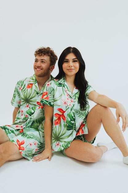 Men's Mint Tropical Pajama set by Spikes and Seams