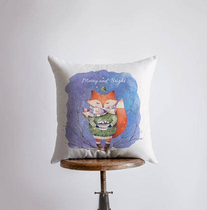 Merry and Bright Throw Pillow