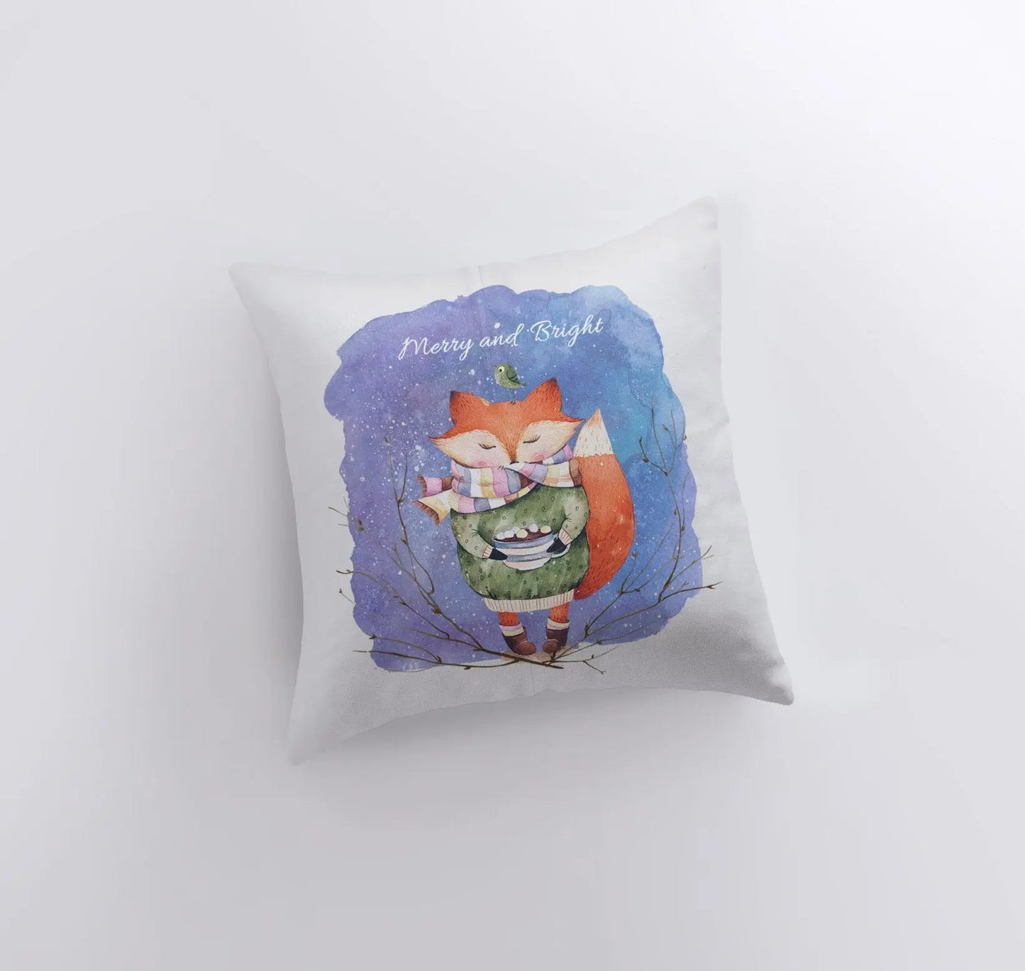 Merry and Bright Throw Pillow