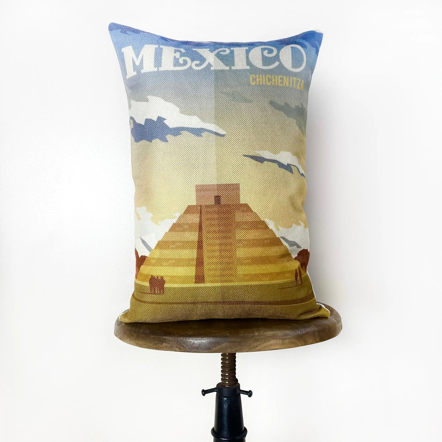 Mexico Adventure Time Throw Pillow