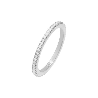 Micro Pavé Eternity Band by By Adina Eden