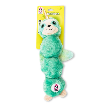 Winged Mint Sloth Magical Creature Squeaking Plush Dog Toy