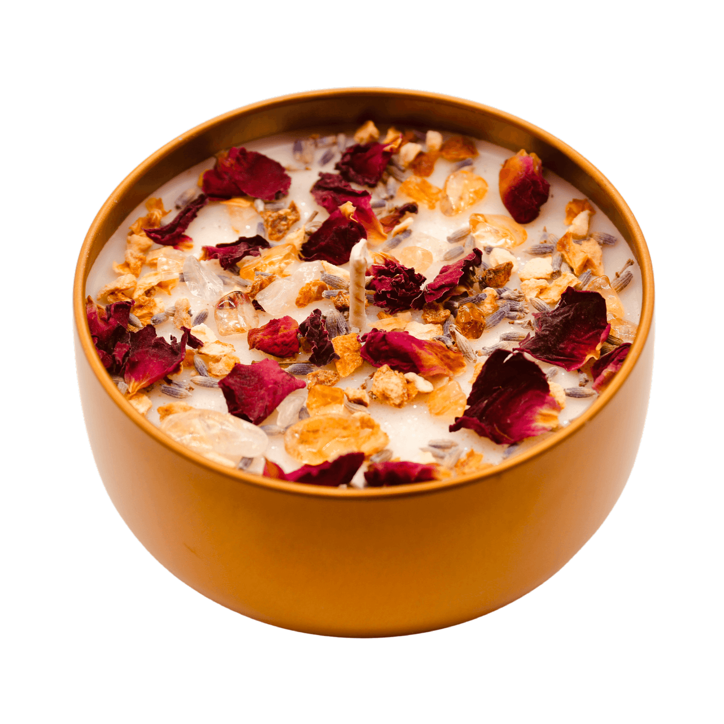 Wealth Crystal Intention Candle – Manifest Abundance & Prosperity