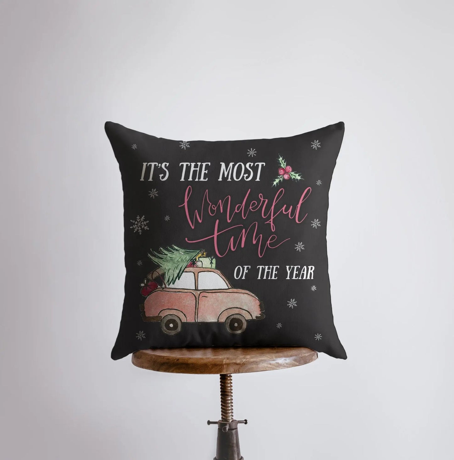 Most Wonderful Time of the Year Throw Pillow