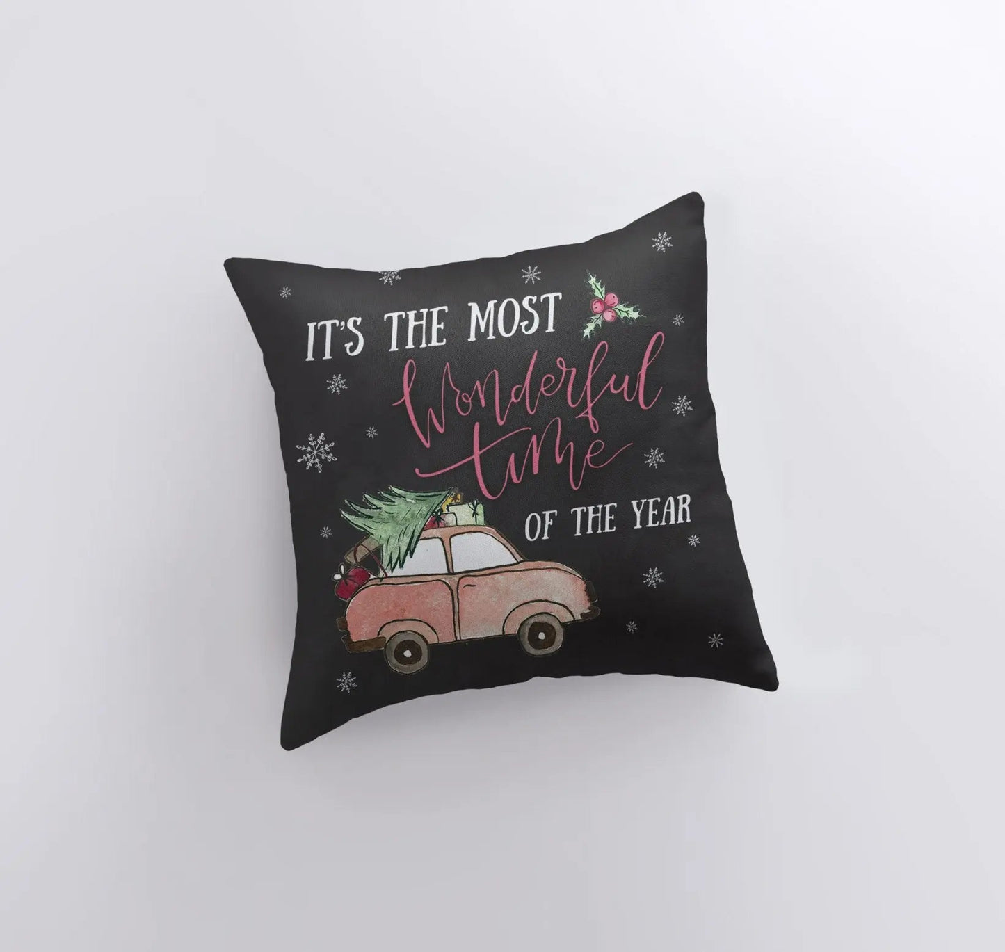 Most Wonderful Time of the Year Throw Pillow