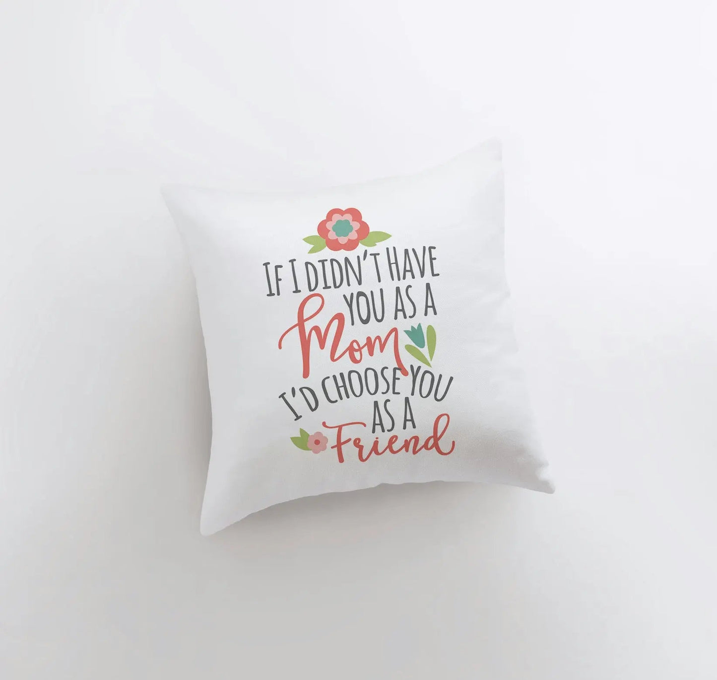 Mom Friend Throw Pillow