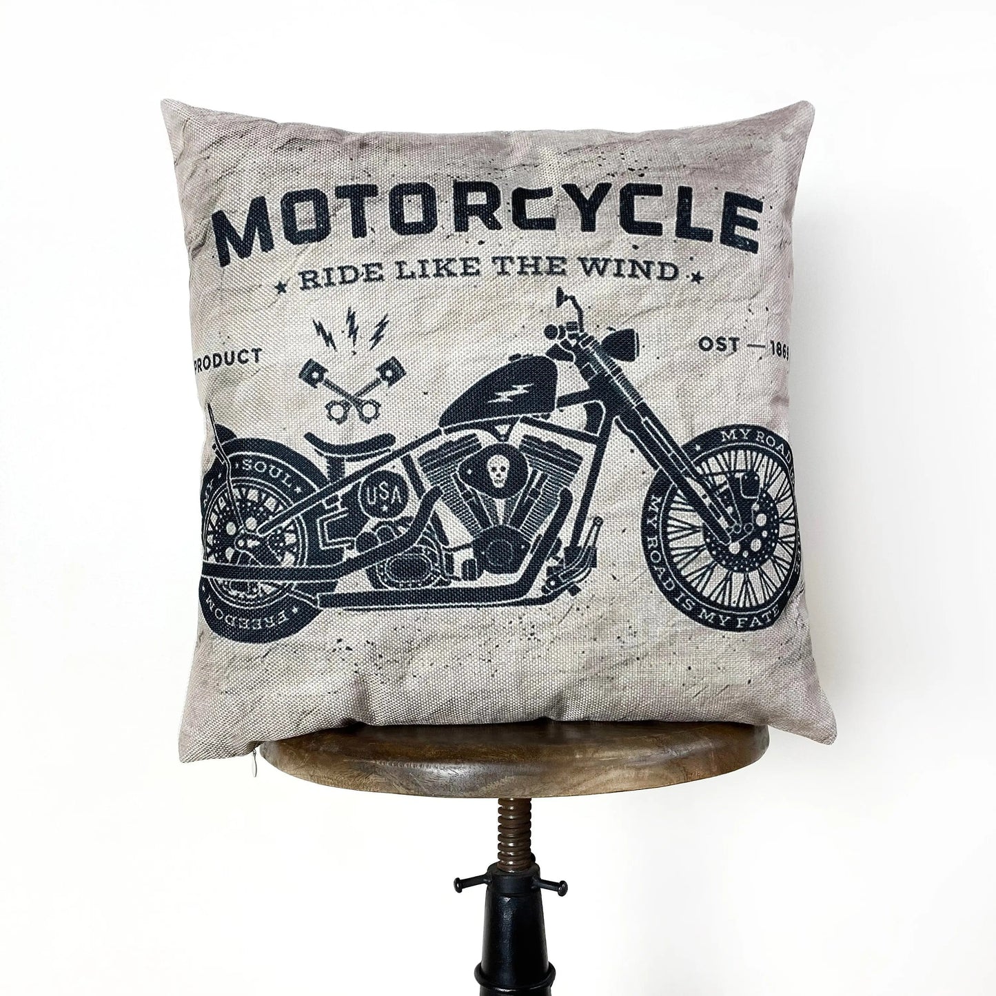 Motorcycles Throw Pillow