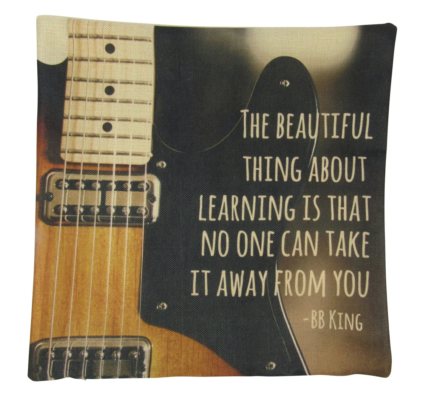 BB King Blues Throw Pillow