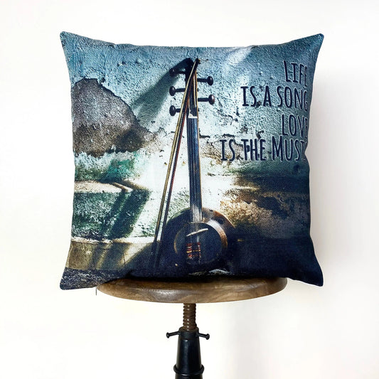 Life Is The Song Throw Pillow