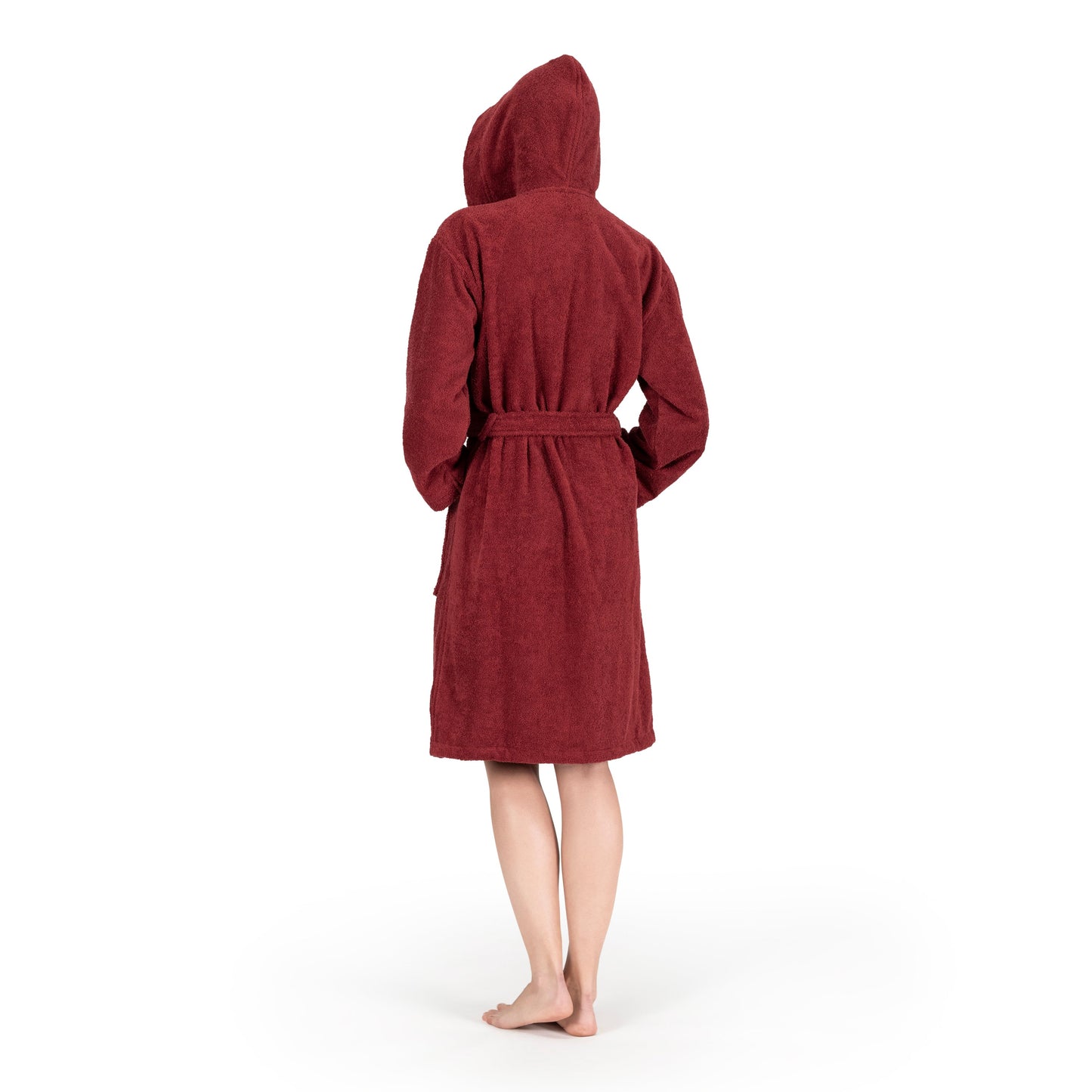 NINE WEST Unisex Bathrobe, 100% Turkish Cotton Hooded Terry Robe, High Absorbent & Quick Dry by Classic Turkish Towels