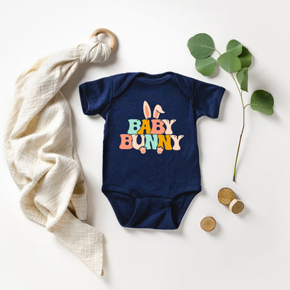 Baby Bunny Ears | Baby Graphic Short Sleeve Onesie by The Juniper Shop