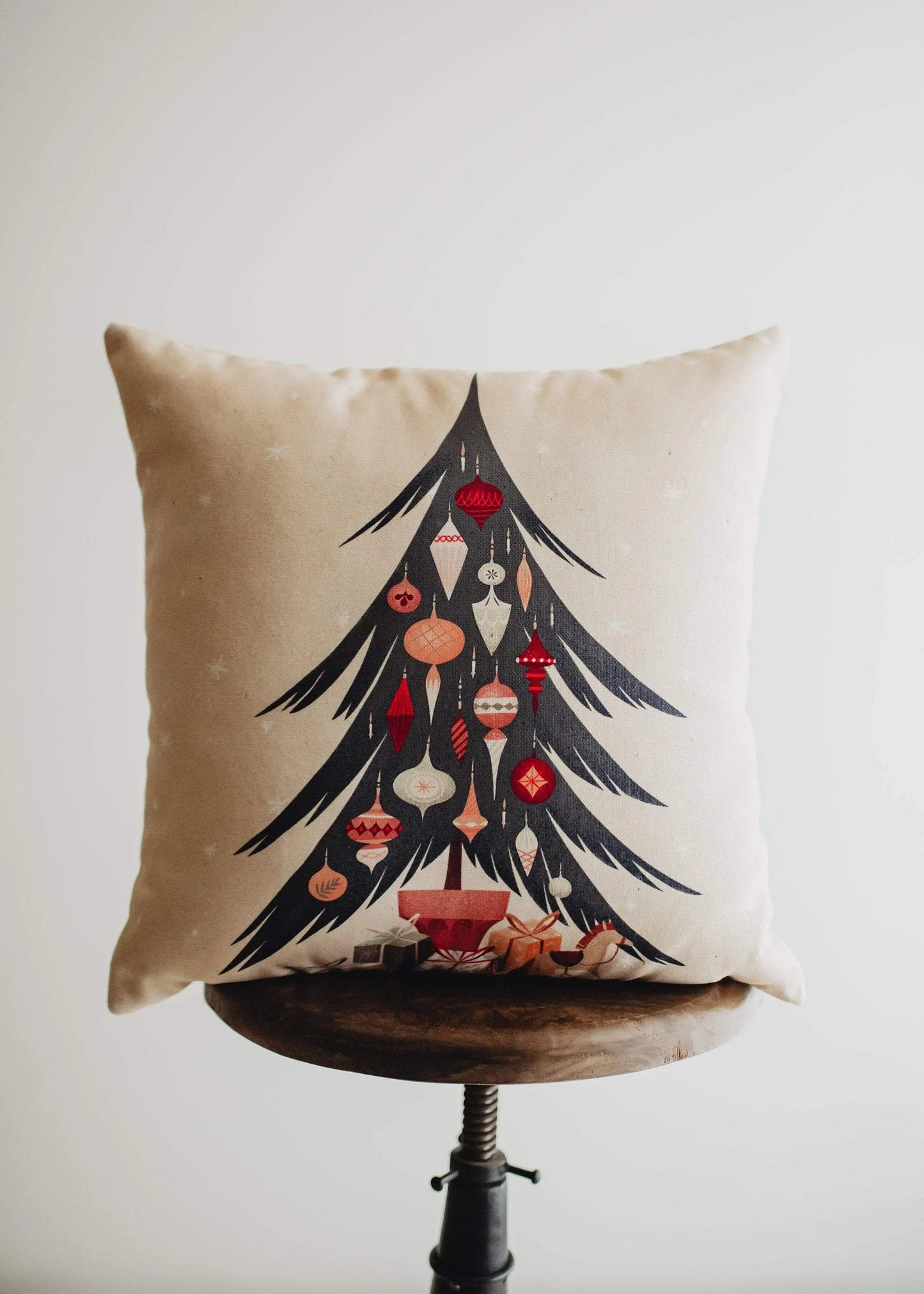 Nordic Christmas Tree Throw Pillow