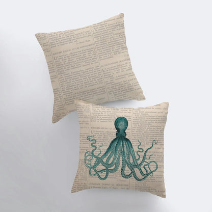 Octopus Throw Pillow