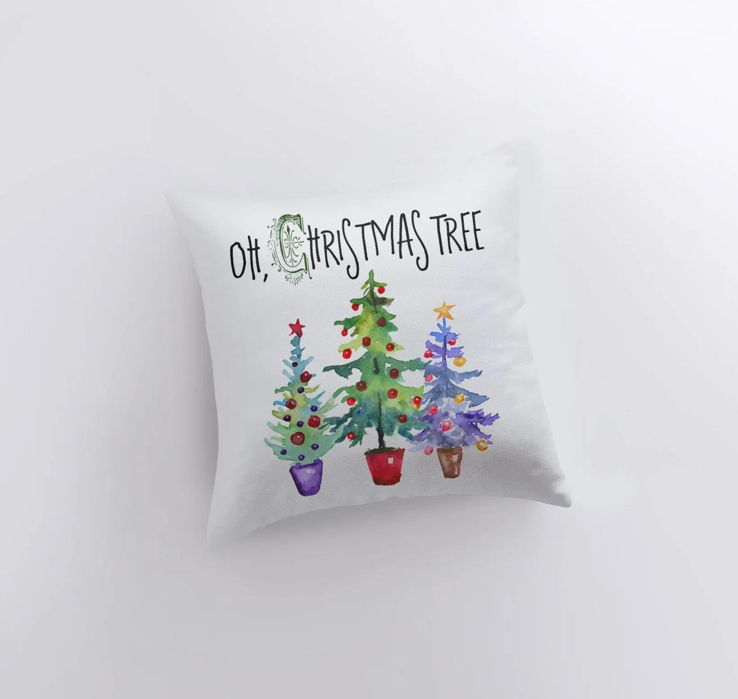 Oh, Christmas Tree Throw Pillow