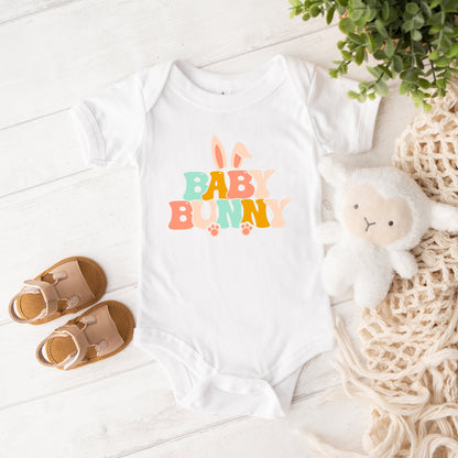 Baby Bunny Ears | Baby Graphic Short Sleeve Onesie by The Juniper Shop