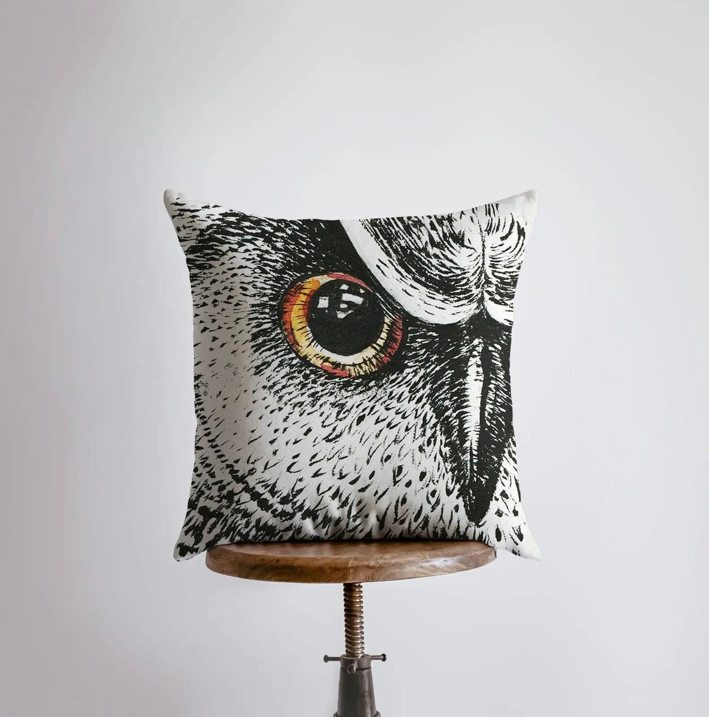 Owl Eye Throw Pillow