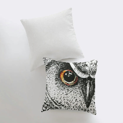 Owl Eye Throw Pillow