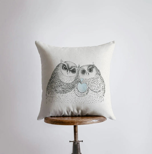 Owl Family Throw Pillow