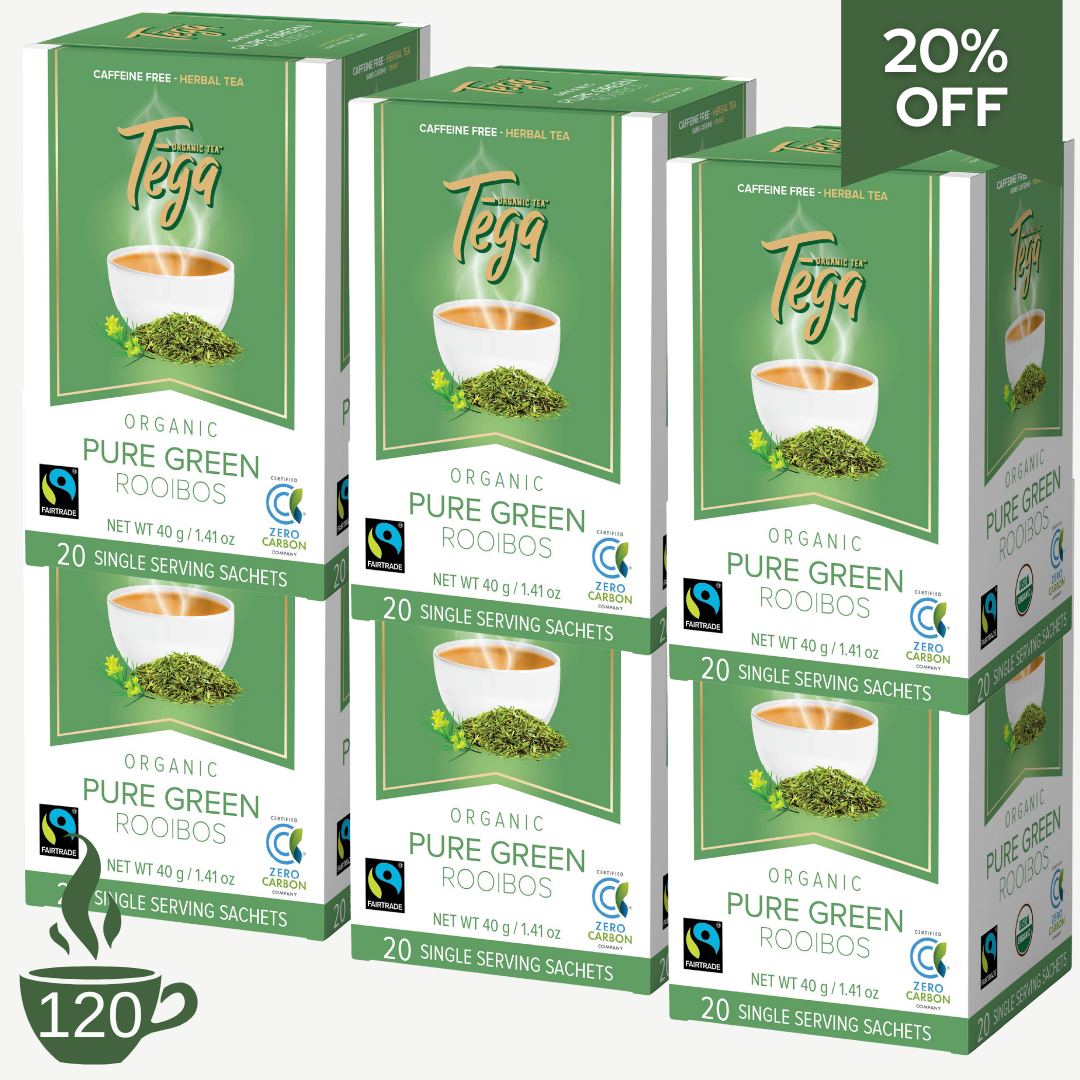 Green Rooibos Organic Fairtrade 20ct by TegaOrganicTea