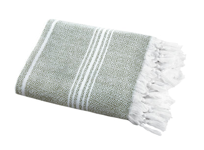 SALBAKOS Pesthemal, %100 Turkish Cotton Beach Towel 1 Pc, 40"x70"- Hand Knotted, Thick, Lightweight, Absorbent & Quick Dry Bath Sheet Towels for Gym, Pool, Beach & Spa by Classic Turkish Towels