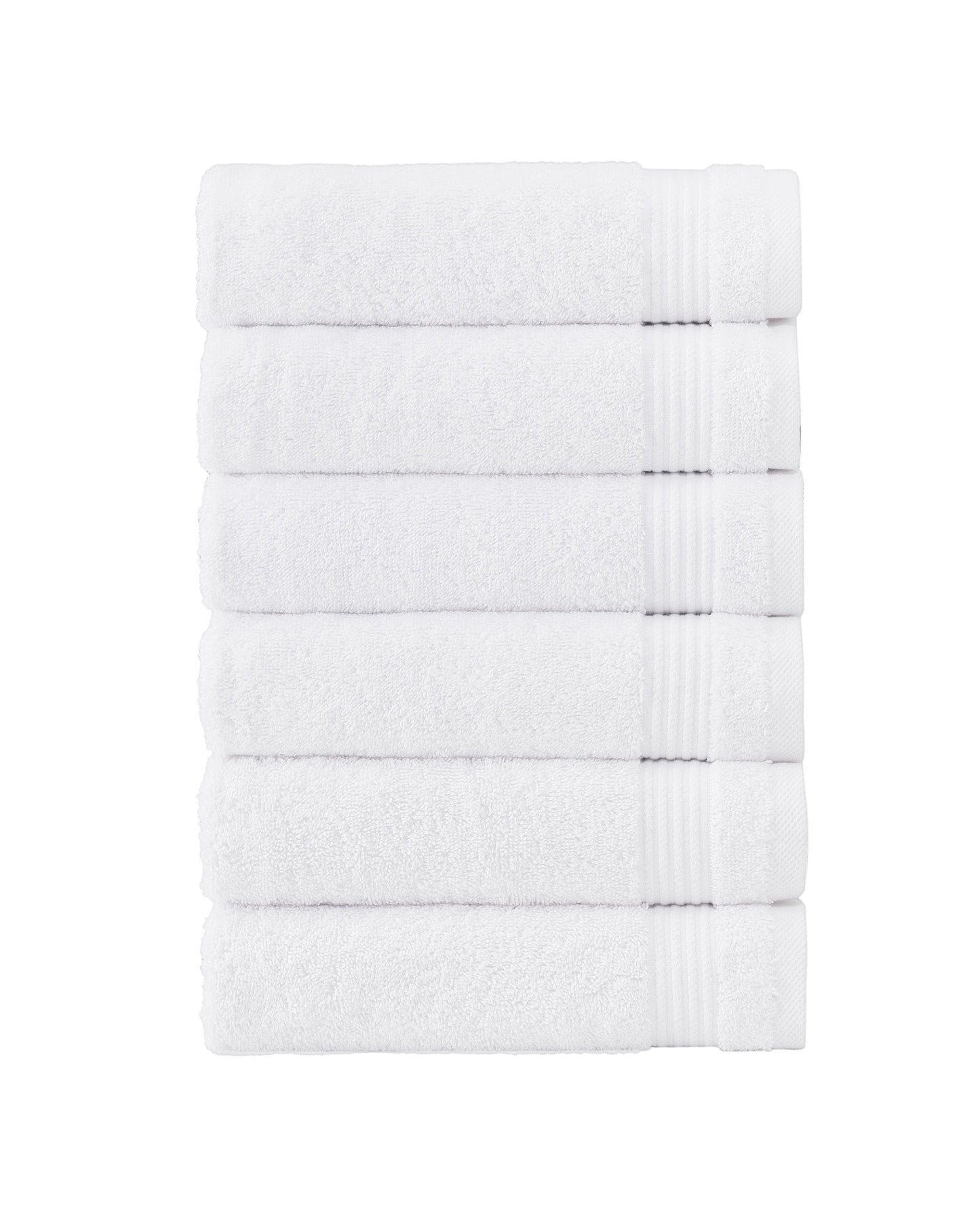 Amadeus Luxury Turkish Cotton Plush Hand Towels - 6 Pieces by Classic Turkish Towels