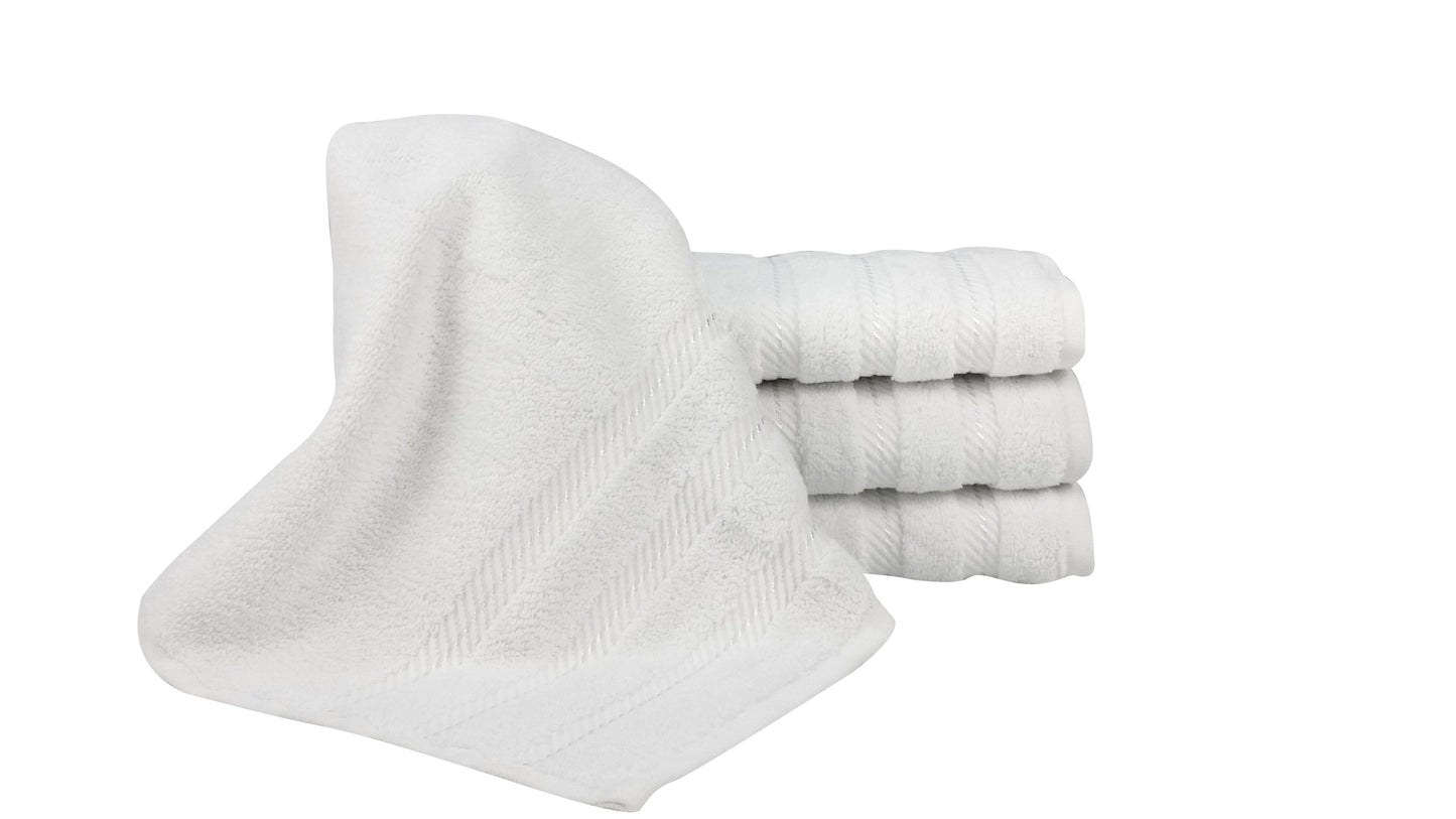 Antalya Turkish Cotton Hand Towels - 4 Pieces by Classic Turkish Towels