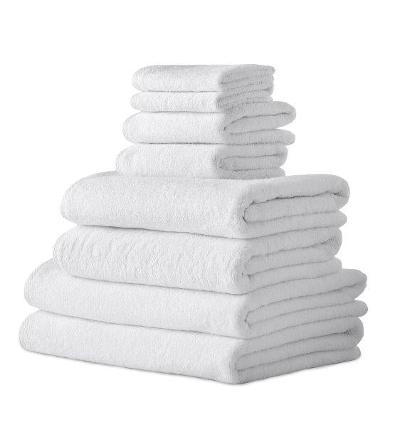 Hospitality Turkish Cotton Hotel Collection Family Towel Set of 8 by Classic Turkish Towels