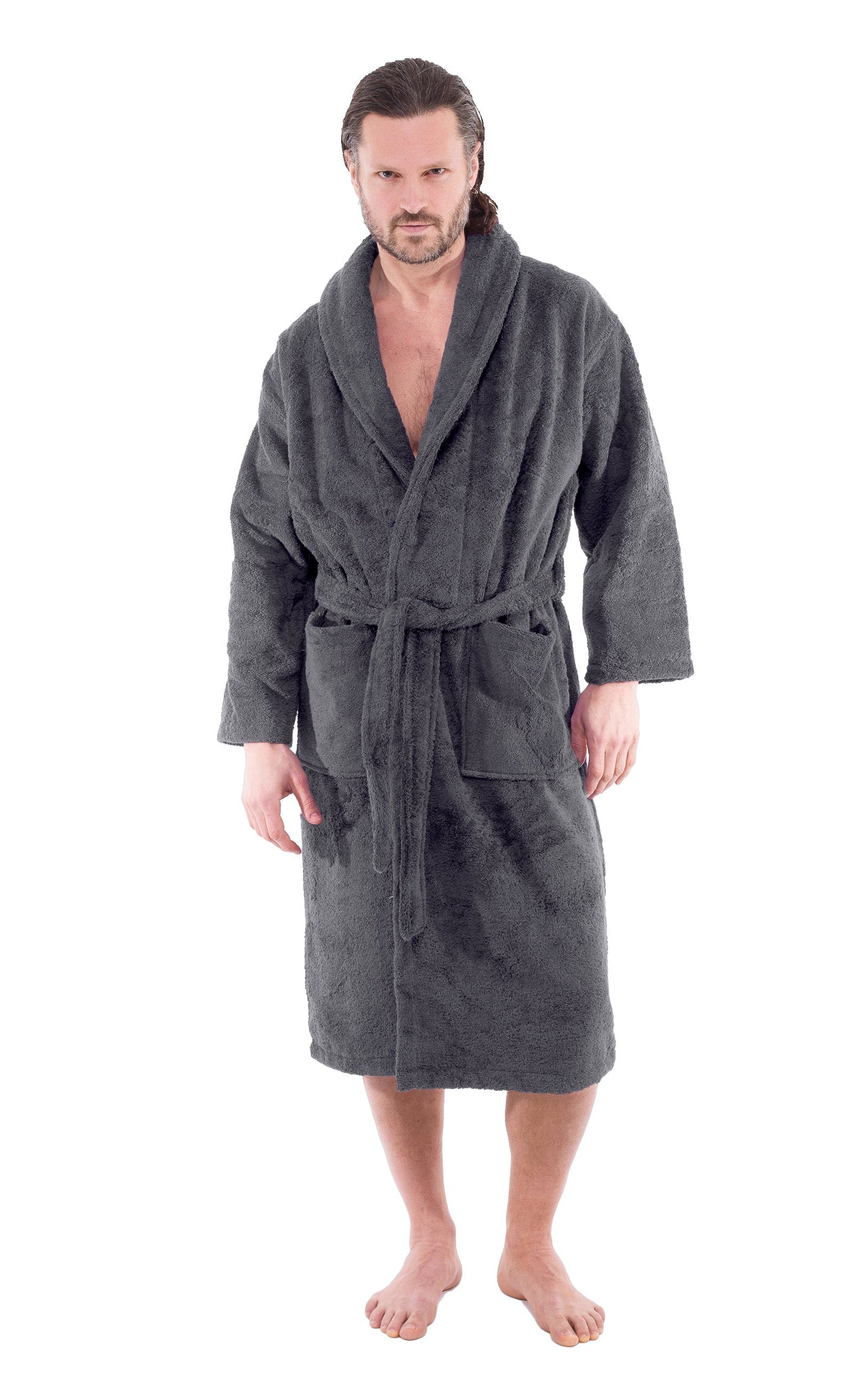 Classic Turkish Combed Cotton Luxurious Thick Unisex Bathrobes by Classic Turkish Towels