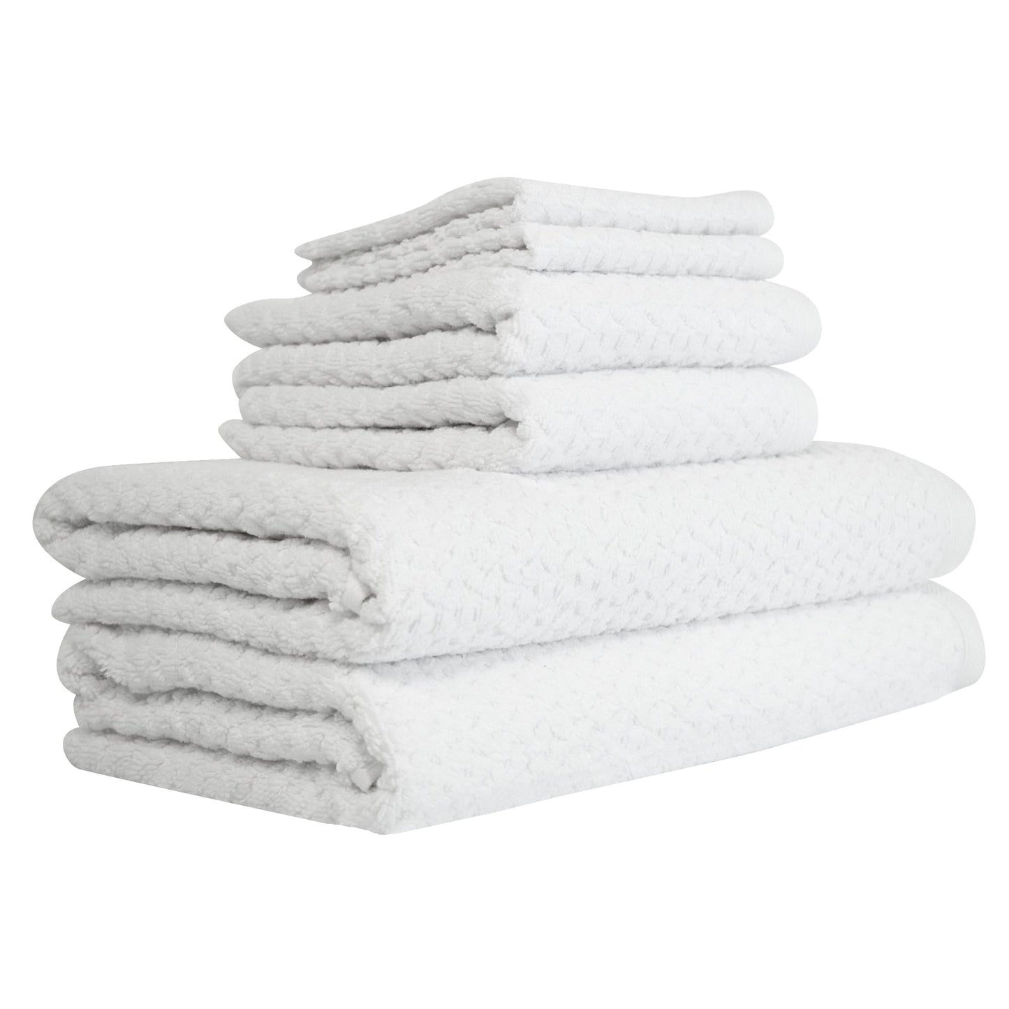 Hardwick %100 Turkish Cotton Towel Set of 6 - 2 Bath Towels, 2 Hand Towels & 2 Washcloths - Soft, Absorbent & Quick Dry by Classic Turkish Towels