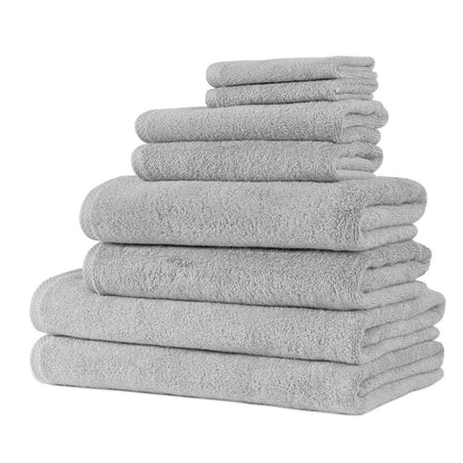 Hospitality Turkish Cotton Hotel Collection Family Towel Set of 8 by Classic Turkish Towels