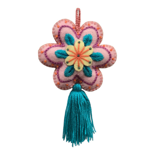 Embroidered Flower Sachet, Lavender