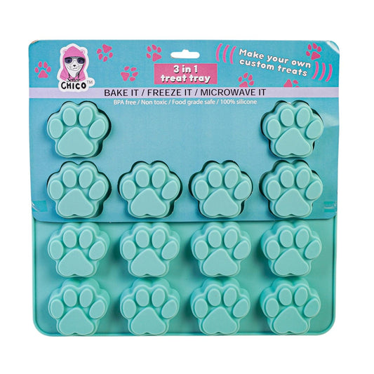 Paw Print Pet Treat Baking Tray 2 Pack