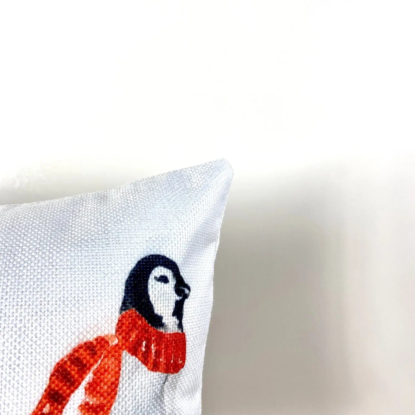 Penguin Merry Christmas Throw Pillow