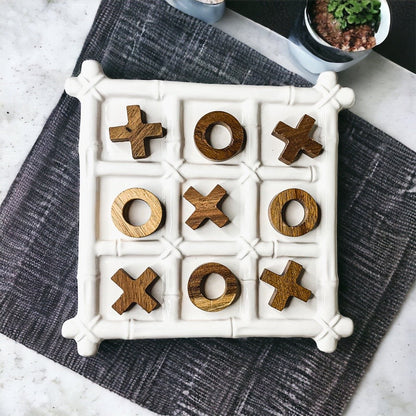 Faux Bamboo Tic Tac Toe