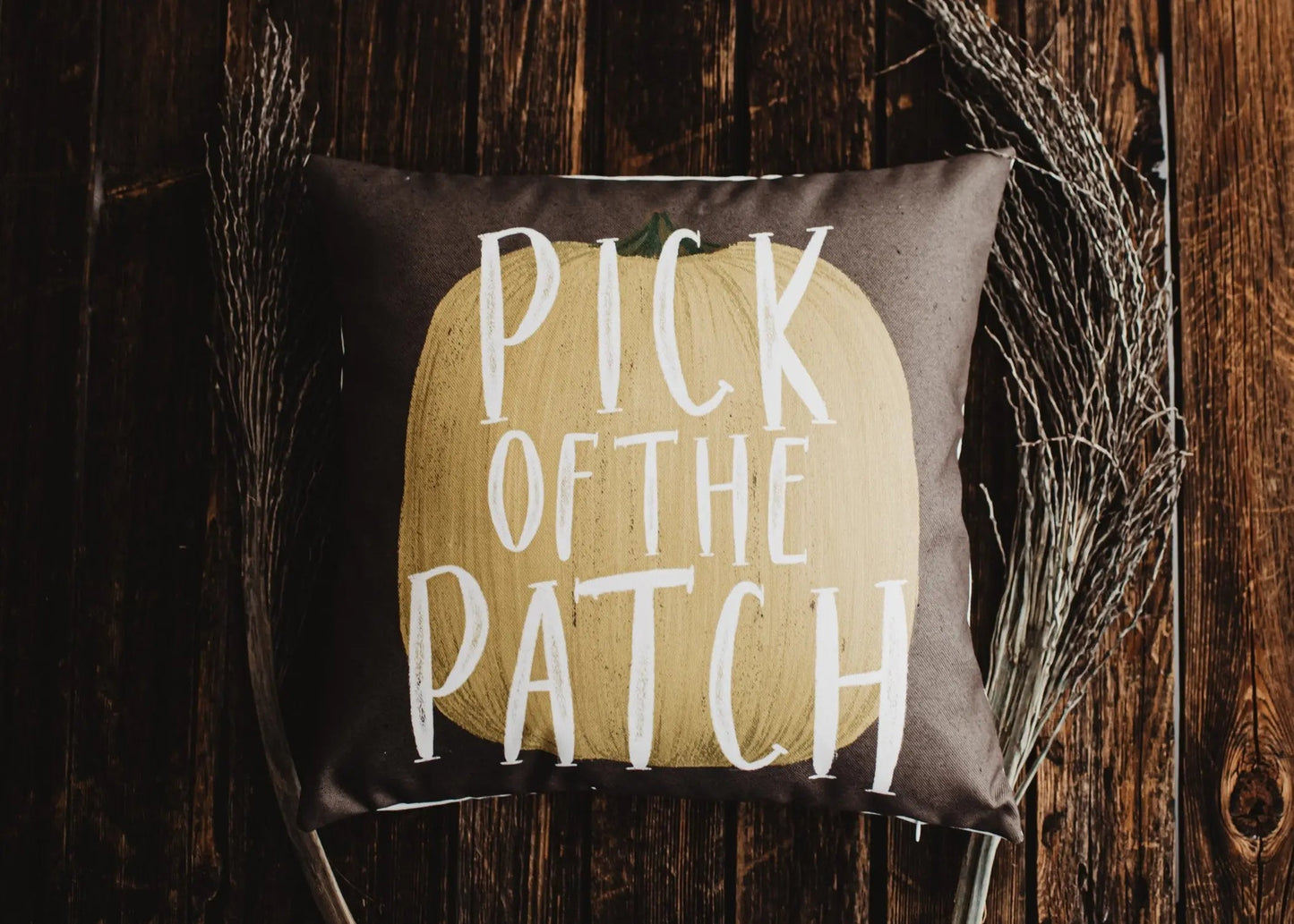 Pick of the Patch Pumpkin Throw Pillow