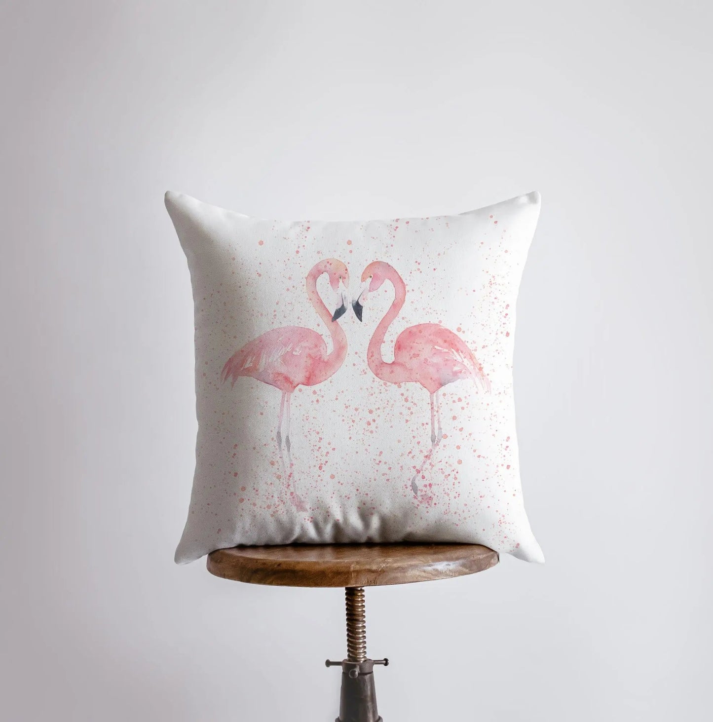 Pink Flamingos Throw Pillow