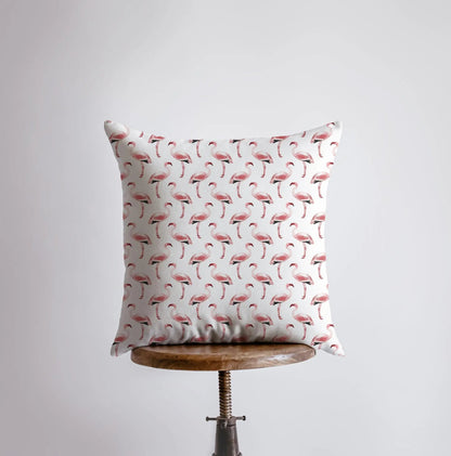 Pink Flamingos Throw Pillow