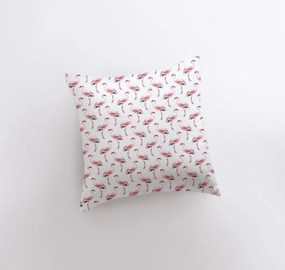 Pink Flamingos Throw Pillow