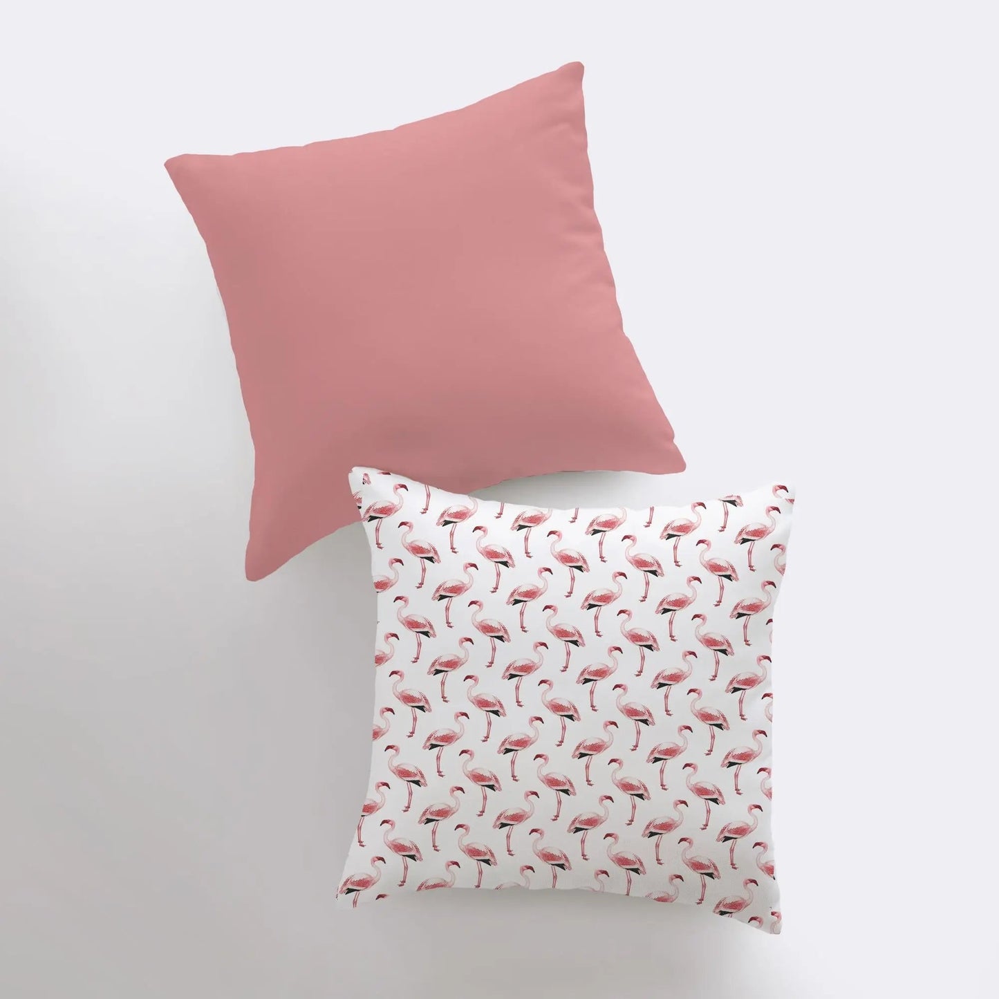 Pink Flamingos Throw Pillow