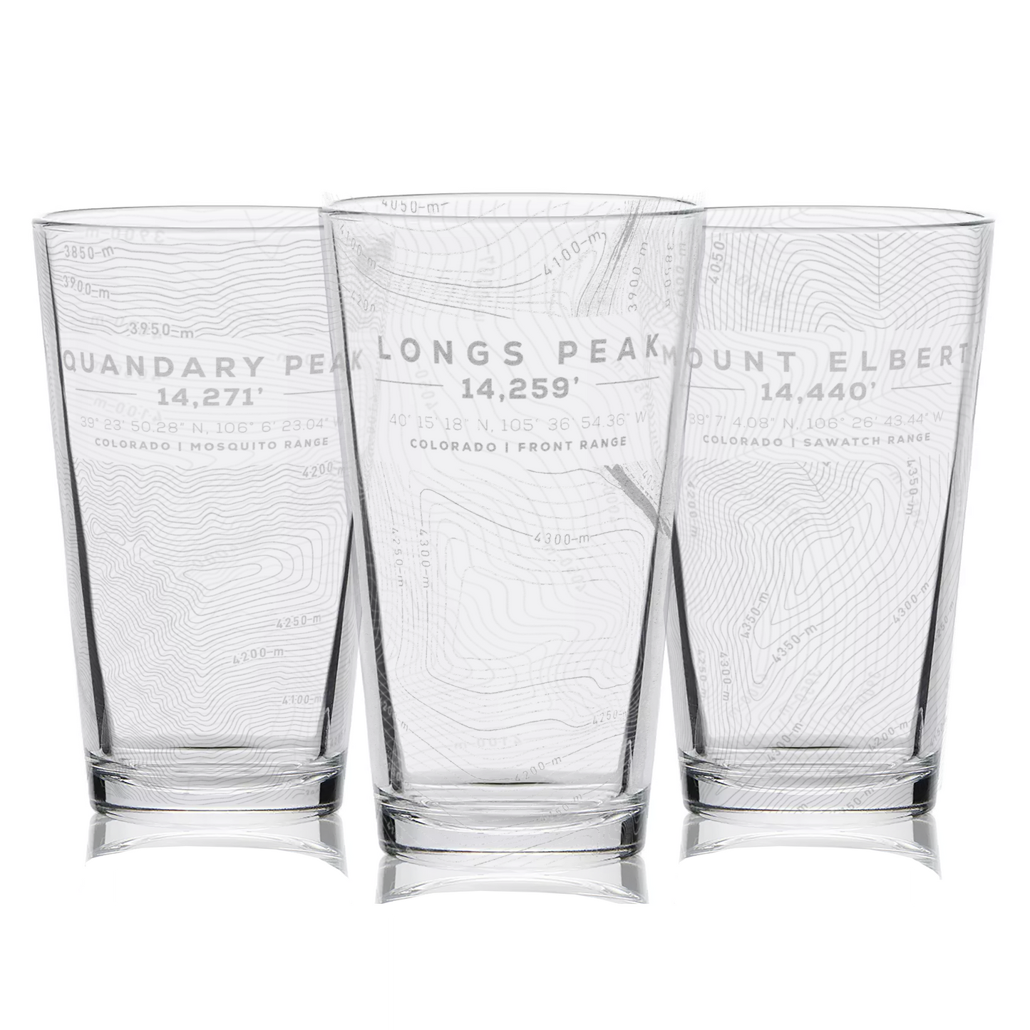 COLORADO 14ers Pint Collection by Lumengrave