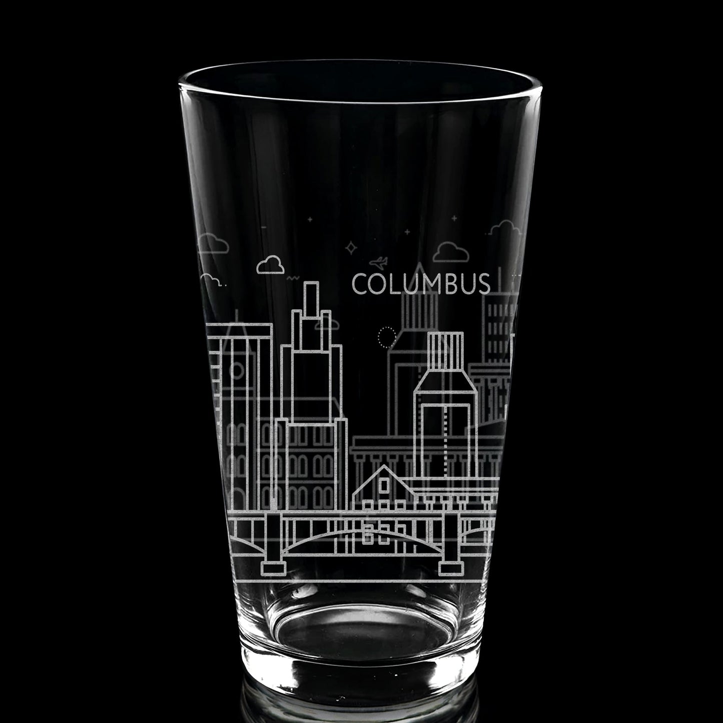 Columbus, OH Skyline Pint Glass