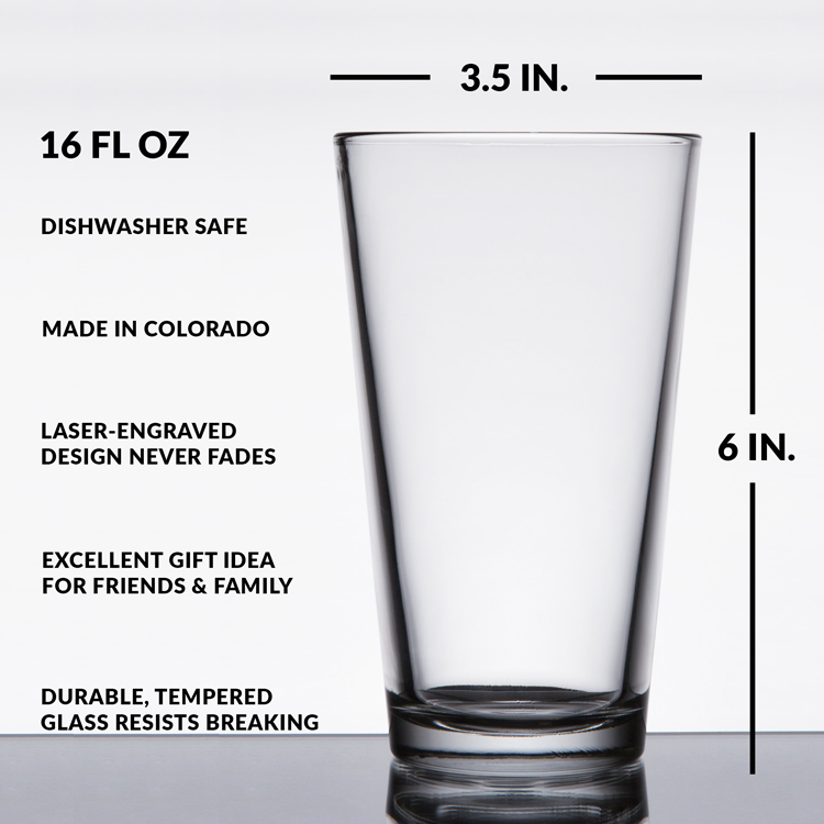 Las Vegas, NV Map Pint Glass