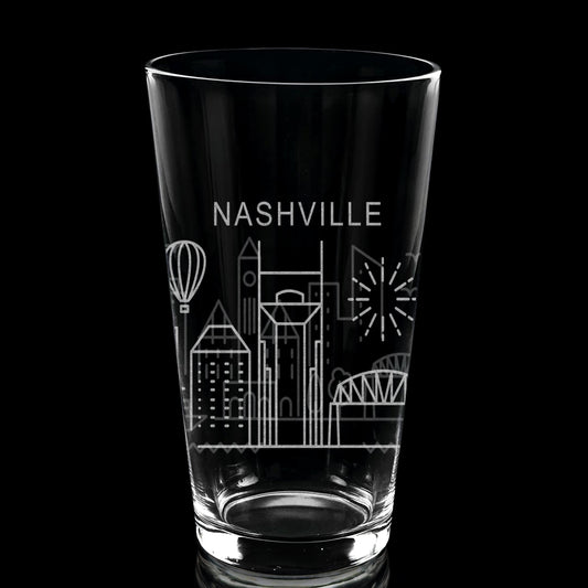 Nashville, TN Skyline Pint Glass