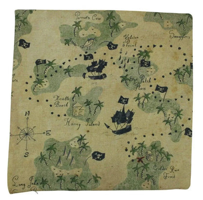 Pirate Map Throw Pillow