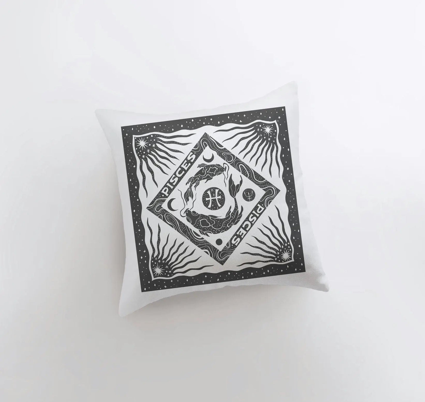 Pisces Zodiac Throw Pillow