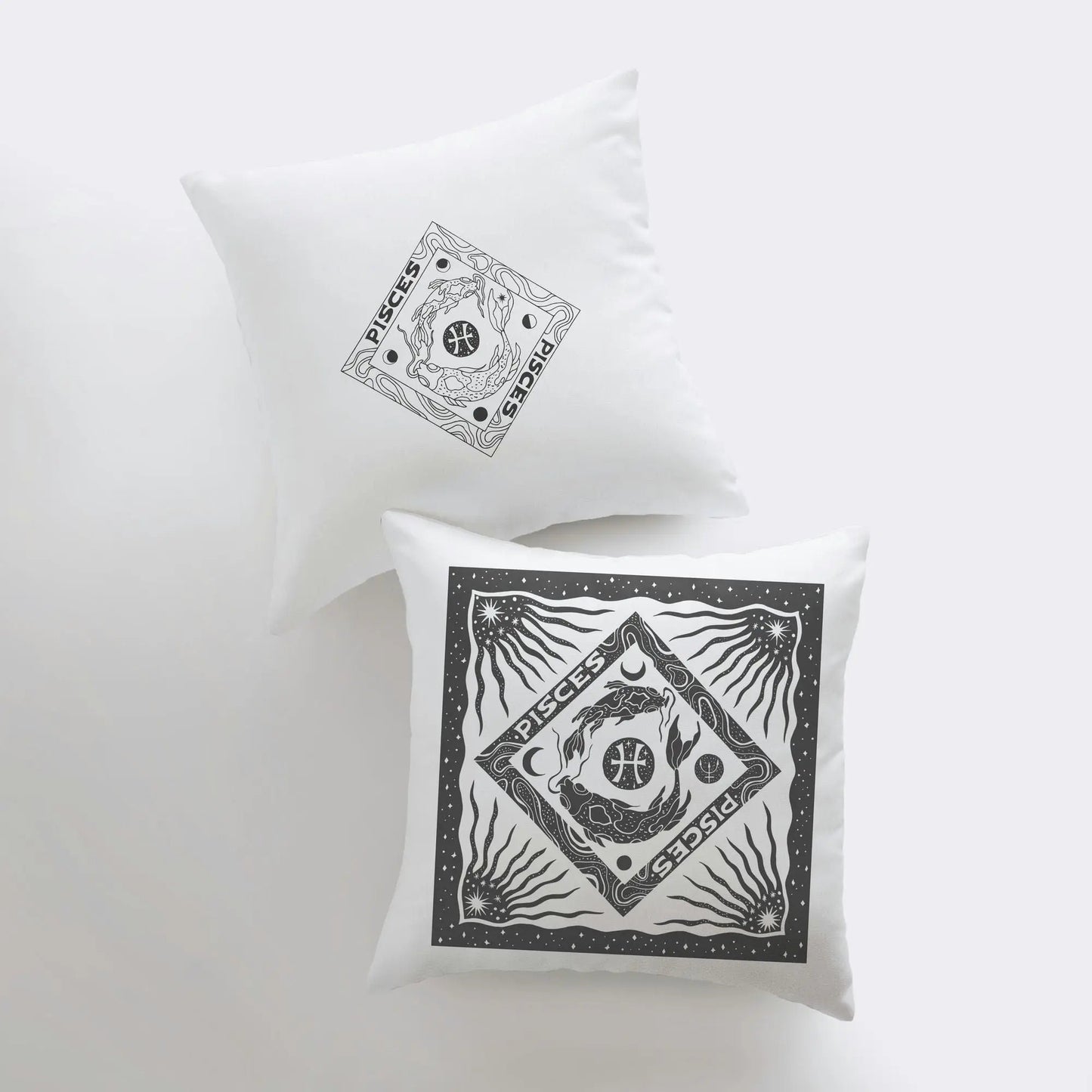 Pisces Zodiac Throw Pillow