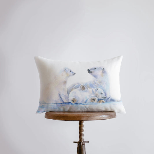 Watercolor Bear Throw Pillow