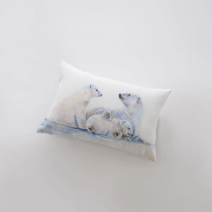 Watercolor Bear Throw Pillow