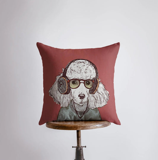 Poodle Throw Pillow